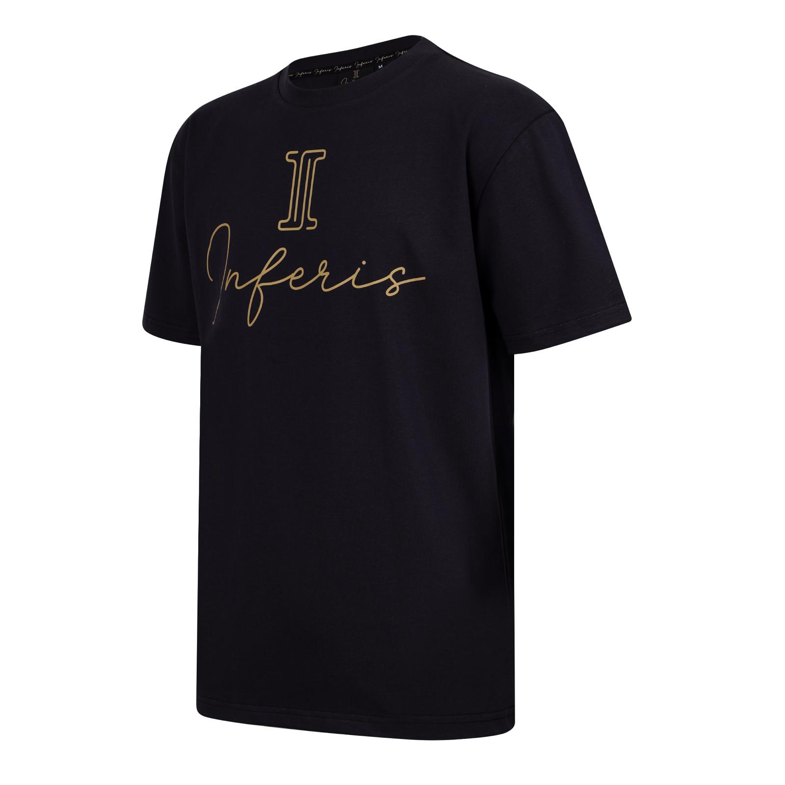 Inferis Dominion Tee Zwart Productfoto Schuinvoor