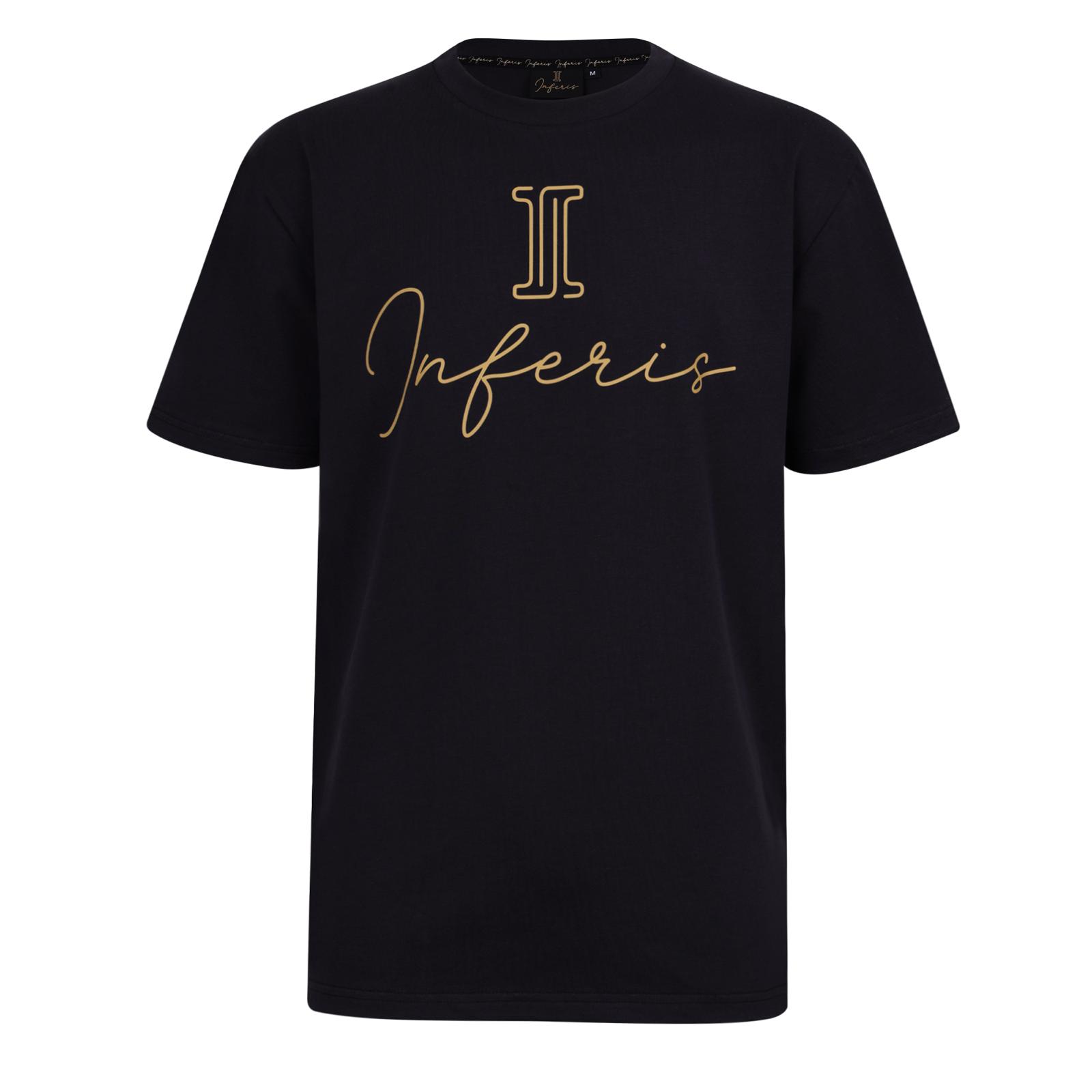 Inferis Dominion Tee Zwart Productfoto Vooraanzicht