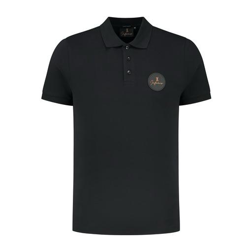 Inferis Prestige Polo Zwart Productfoto Vooraanzicht