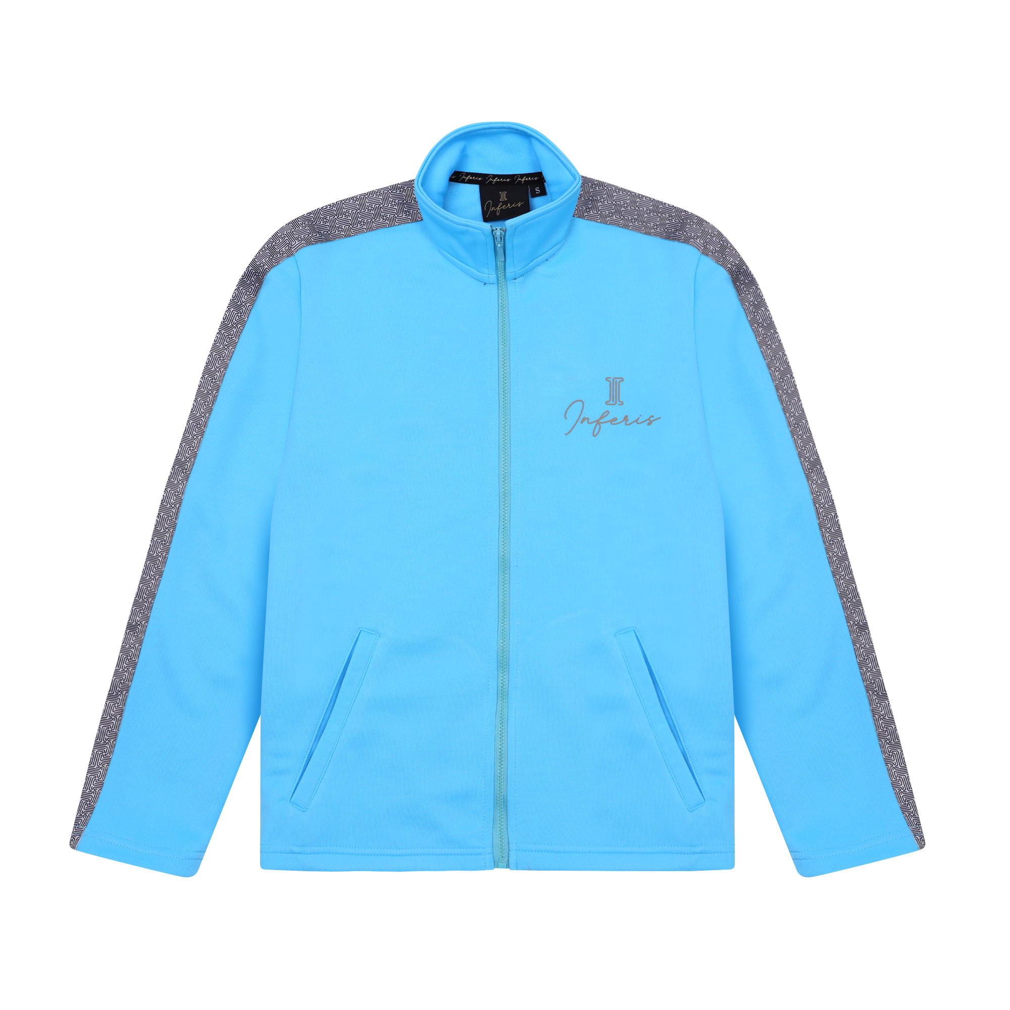 Inferis Apex Track Jacket Enfants Productfoto Blauw Vooraanzicht