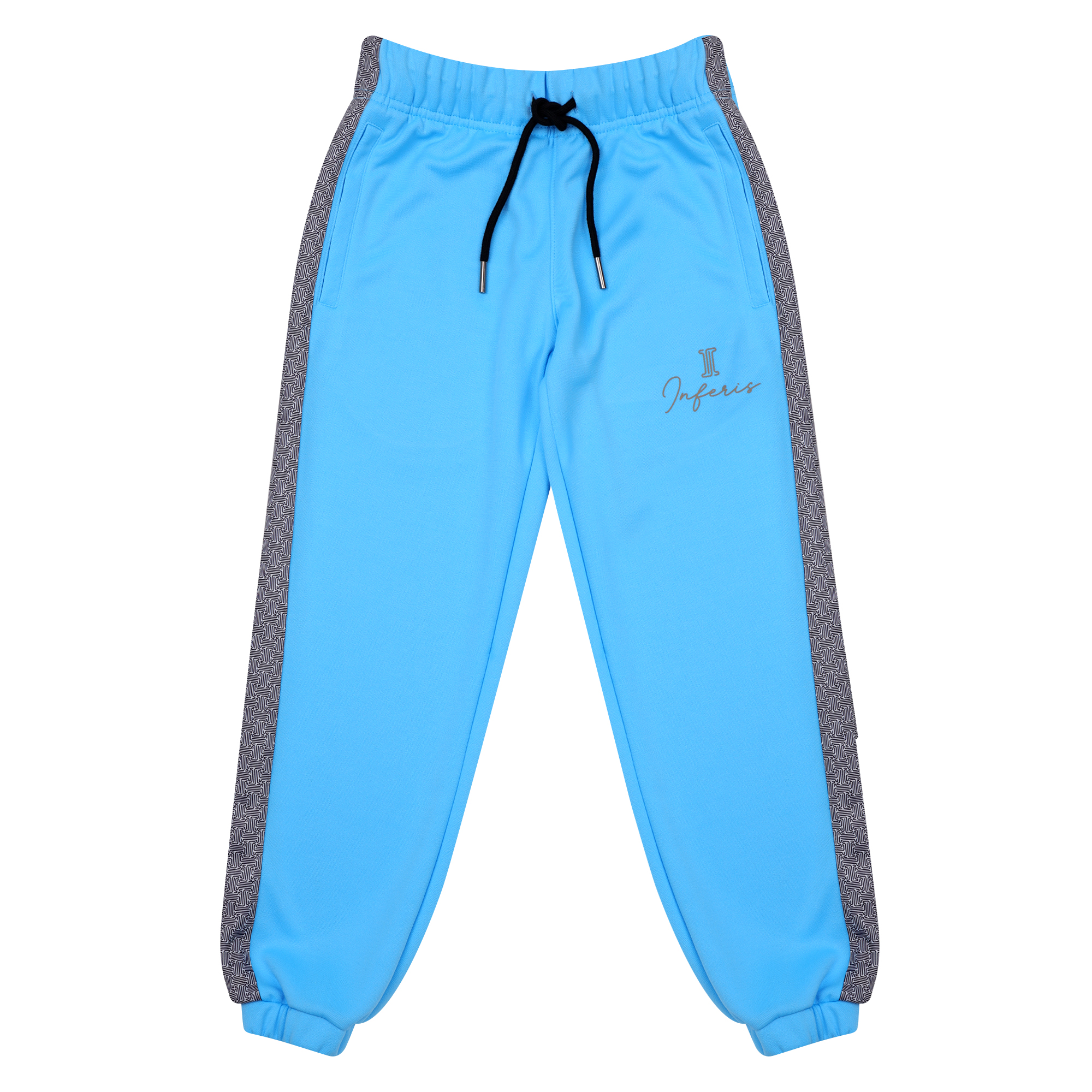 Inferis Axis Track Pants Enfants Blauw Productfoto Voorraanzicht