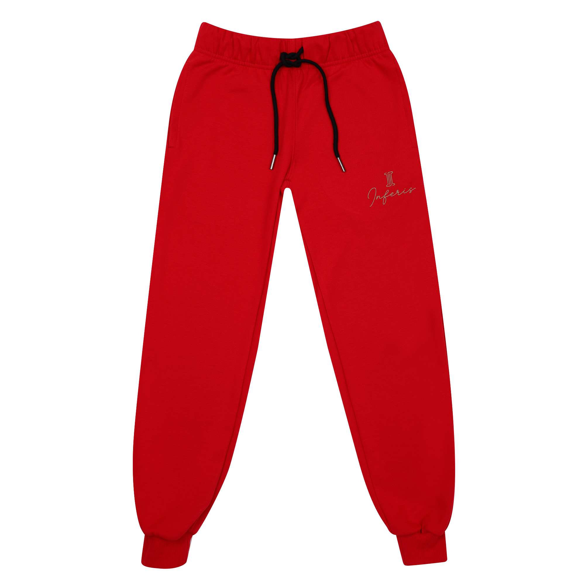 Inferis Obsidian Joggers Enfants Rood Productfoto Voorraanzicht