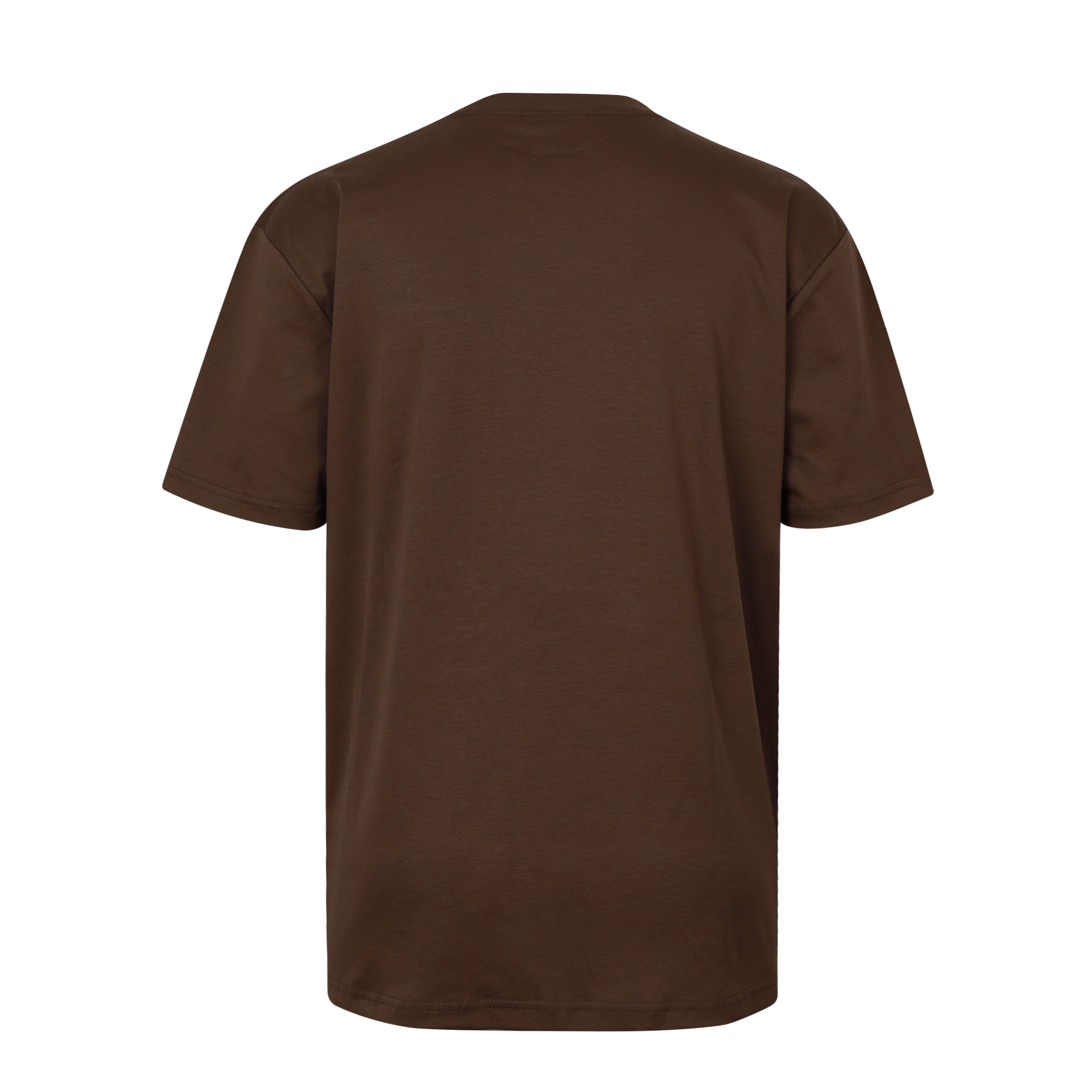 Inferis Signature Cotton Tee. Bruin. Achterkant